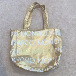 Robin Ruth handbag with Monaco writing
